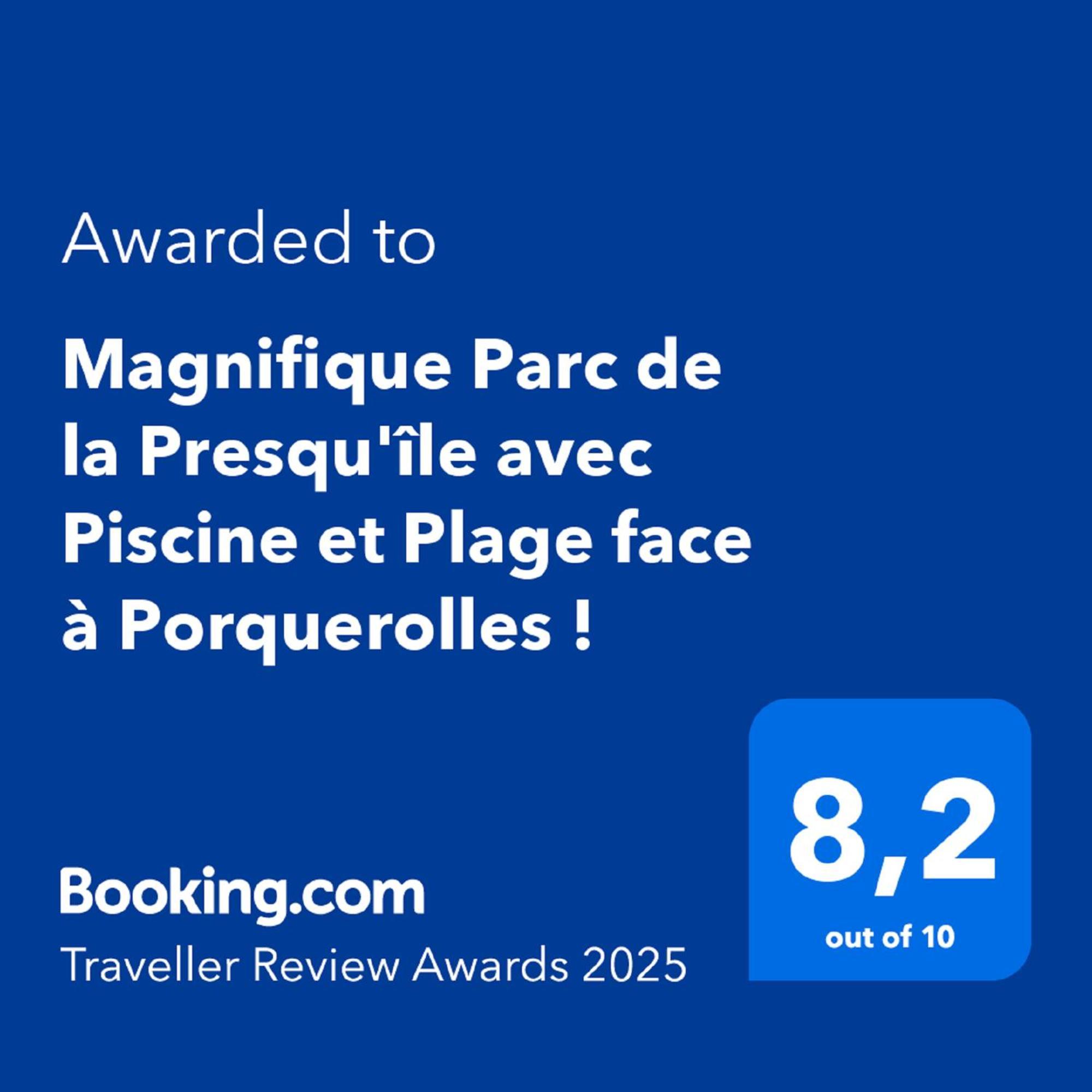 Magnifique Parc De La Presqu'ile Avec Piscine Et Face A Porquerolles !