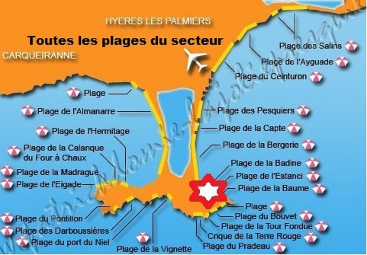 Magnifique Parc De La Presqu'ile Avec Piscine Et Face A Porquerolles !